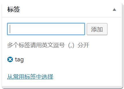 WordPress添加tag标签