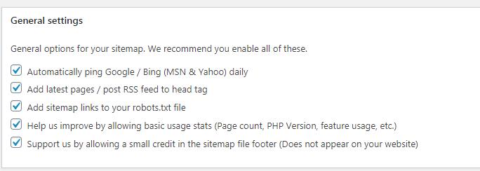XML Sitemaps插件的基本配置