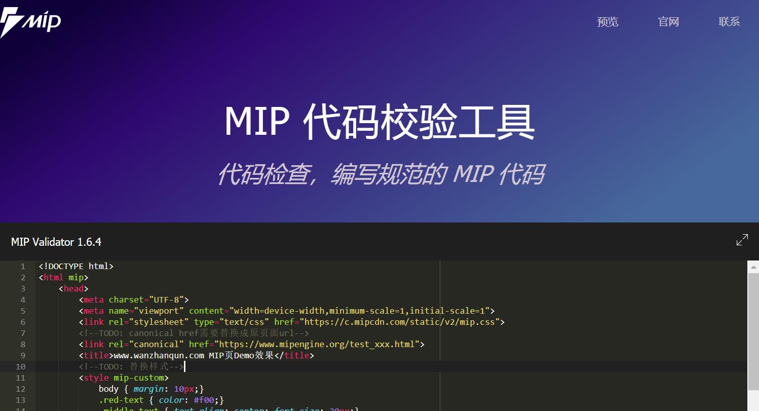MIP技术代码校验工具