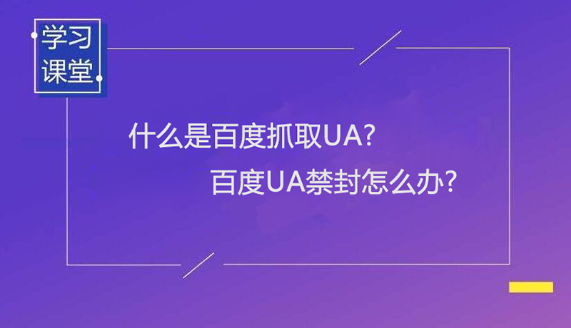 什么是百度抓取UA? 百度UA禁封怎么办?