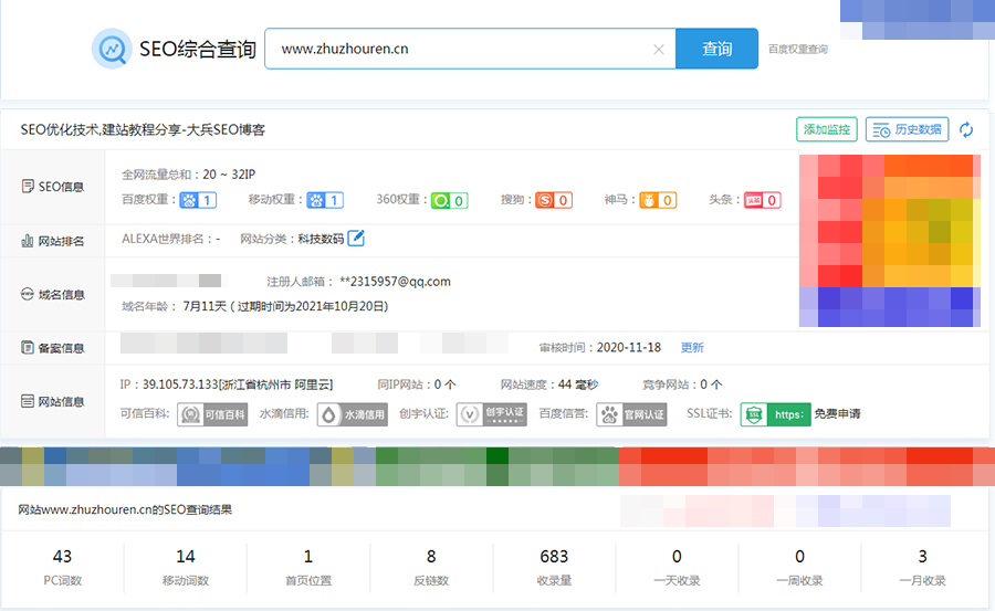 大兵SEO博客权重等级值