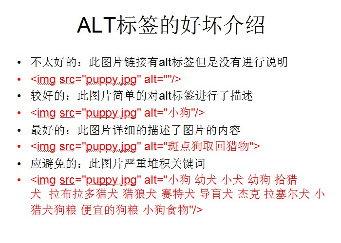 图片alt标签属性