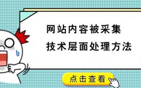 防止网站内容被采集技术处理方法
