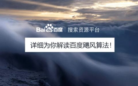 百度飓风算法,严厉打击跨领域恶劣采集及站群问题