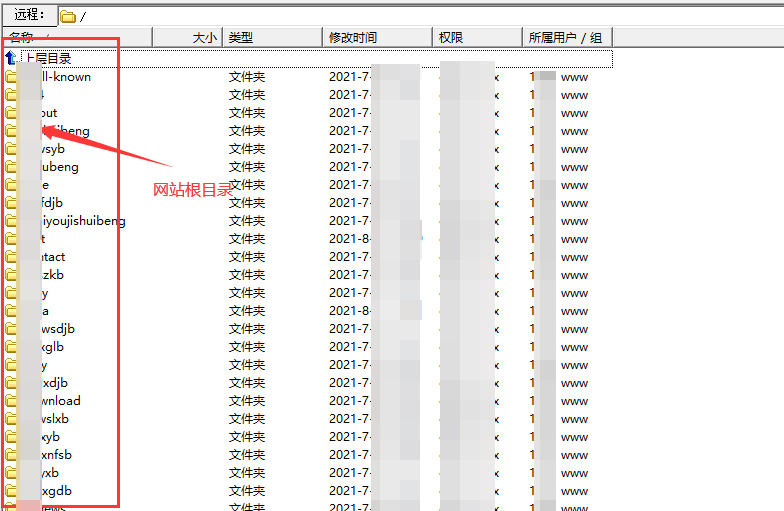 网站程序根目录