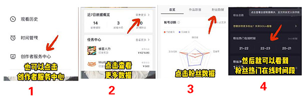 查看抖音短视频粉丝活跃数据