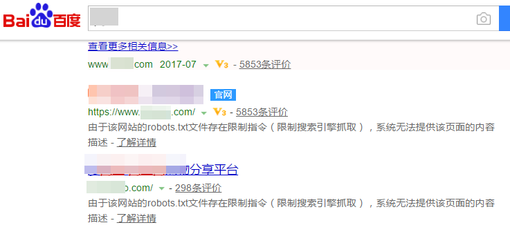 限制搜索引擎抓取的网站