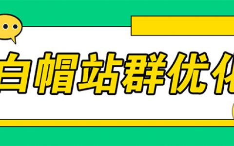 白帽站群优化