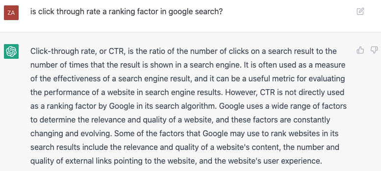 点击率是谷歌排名搜索算法的因素吗？