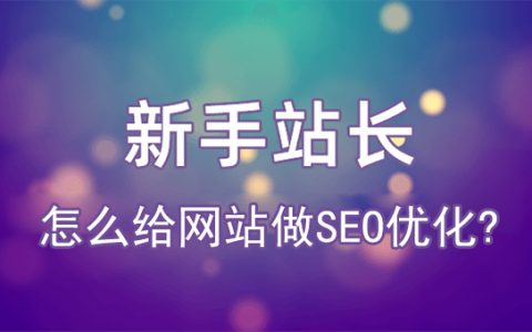 新手站长怎么给网站做SEO优化?