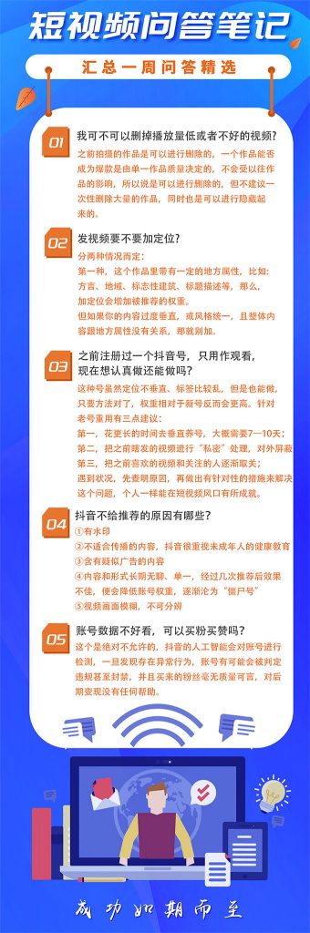 短视频常见问答笔记